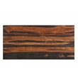 Taran Designs Darcy 3-drawer Live Edge Solid Wood Writing Desk in Dark Brown