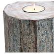 Taran Designs Handcrafted Solid Wood Decorative Candle Stand in White