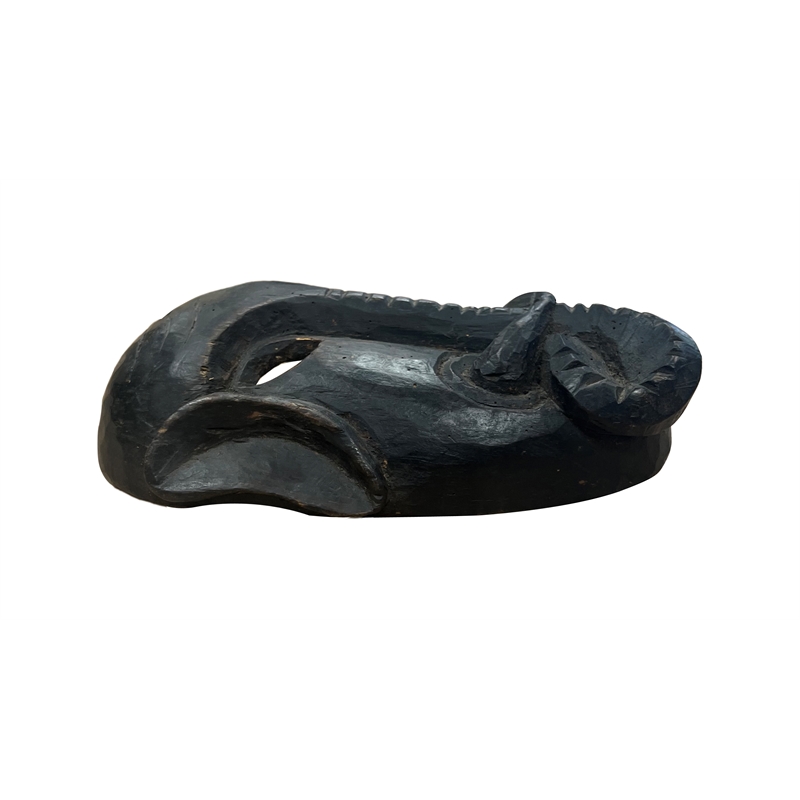 Taran Designs Andrea Handcrafted Solid Wood Decorative Mask in Black