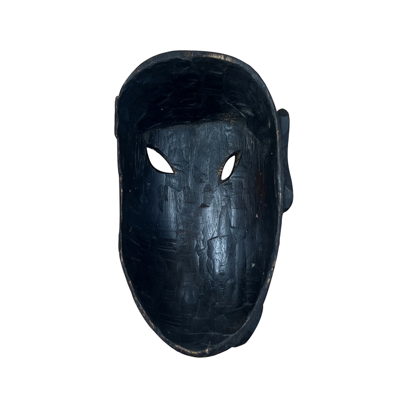 Taran Designs Andrea Handcrafted Solid Wood Decorative Mask in Black