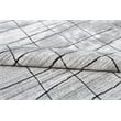 Taran Designs 6' x 9' Abstract Wool Area Rug in White/Dark Gray