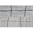 Taran Designs 6' x 9' Abstract Wool Area Rug in White/Dark Gray