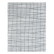 Taran Designs 6' x 9' Abstract Wool Area Rug in White/Dark Gray