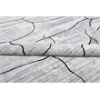 Taran Designs 5' x 8' Abstract Wool Area Rug in White/Dark Gray