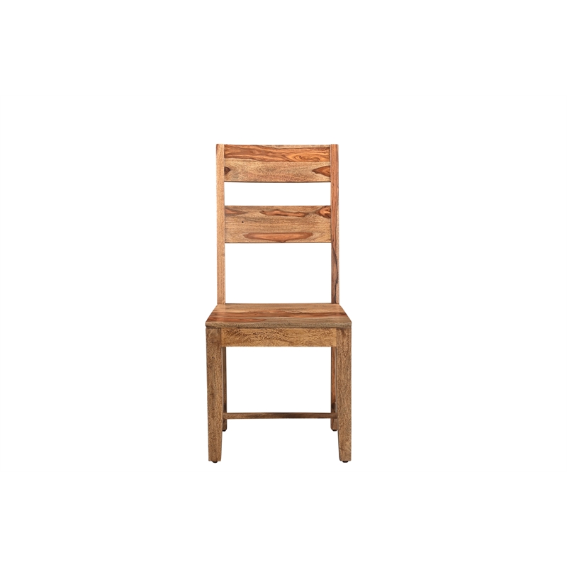 Taran Designs Darcy Solid Wood Dining Chairs (Set of 2) in Brown