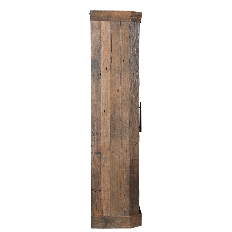 Taran Designs Milton 2-door Solid Wood Bar Cabinet in Dark Brown