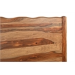 Taran Designs Darcy Live Edge Solid Wood King Panel Bed in Brown
