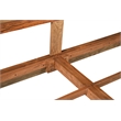 Taran Designs Darcy Live Edge Solid Wood King Panel Bed in Brown
