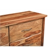 Taran Designs Darcy 6-drawer Live Edge Solid Wood Dresser in Brown