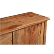 Taran Designs Darcy 3-drawer 4-door Live Edge Solid Wood Sideboard in Brown