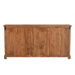 Taran Designs Darcy 3-drawer 4-door Live Edge Solid Wood Sideboard in Brown