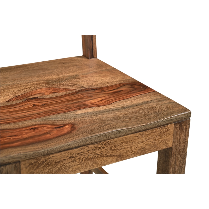 Taran Designs Darcy 9-piece Solid Wood Dining Set in Brown