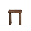 Taran Designs Darcy 2-piece Solid Wood Living Room Table Set in Dark Brown