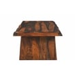 Taran Designs Darcy 2-piece Solid Wood Living Room Table Set in Dark Brown