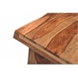 Taran Designs Darcy 2-piece Solid Wood Living Room Table Set in Brown