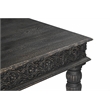 Taran Designs Milton 9-piece Carved Solid Wood Dining Set in Black