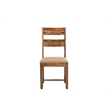Taran Designs Darcy Upholstered Solid Wood Dining Chairs (Set of 2) in Brown
