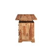 Taran Designs Darcy 3-drawer Live Edge Solid Wood Writing Desk in Brown