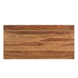 Taran Designs Darcy 3-drawer Live Edge Solid Wood Writing Desk in Brown