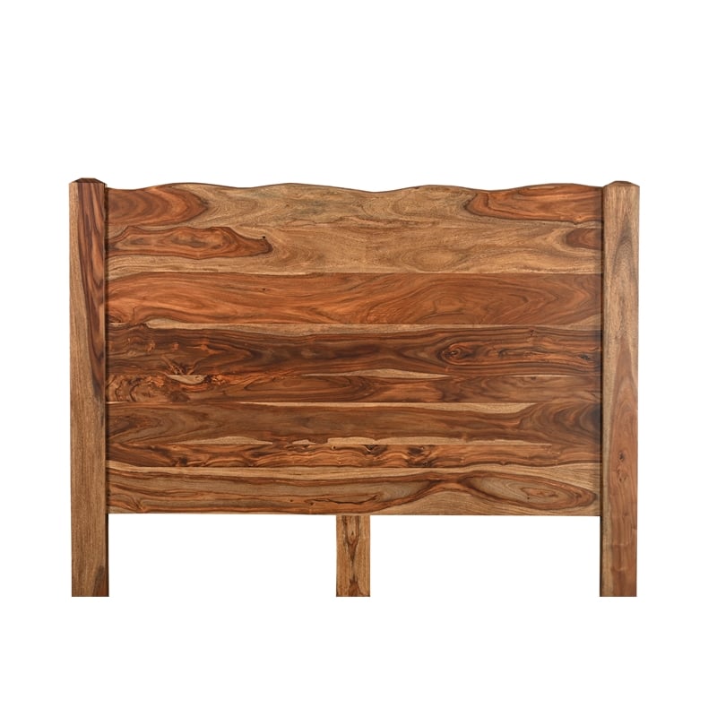 Taran Designs Darcy 3-piece Live Edge Solid Wood Bedroom Set in Brown