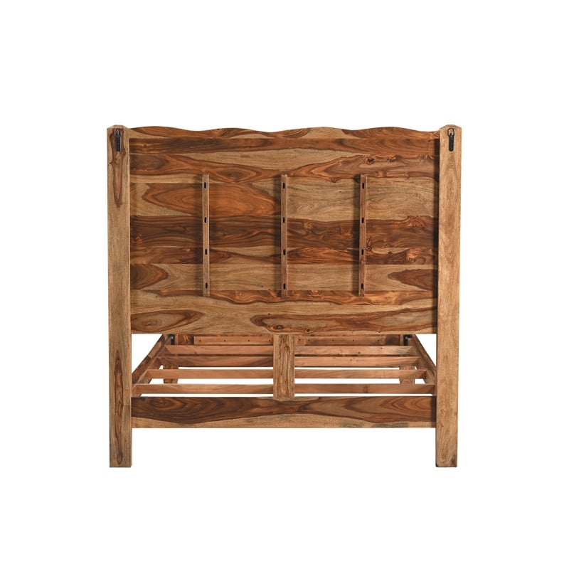 Taran Designs Darcy 3-piece Live Edge Solid Wood Bedroom Set in Brown