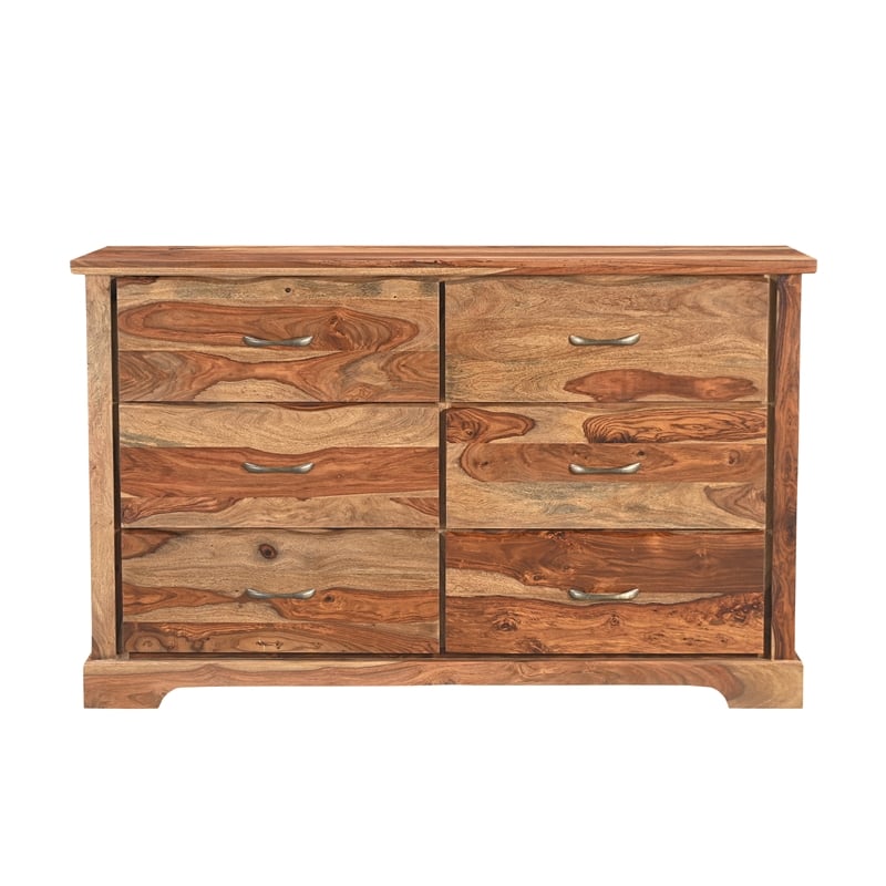 Taran Designs Darcy 3-piece Live Edge Wood Bedroom Set in Brown