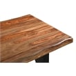 Taran Designs Darcy 7-piece Live Edge Wood Dining Set in Brown