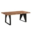 Taran Designs Darcy 6-piece Live Edge Wood Dining Set in Brown