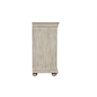 Taran Designs Fillian Floral Carved Solid Wood Sideboard in White