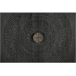 Taran Designs Chateau 6-door Carved Solid Wood Sideboard in Black