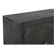 Taran Designs Chateau 6-door Carved Solid Wood Sideboard in Black