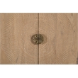 Taran Designs Chateau 6-door Carved Solid Wood Sideboard in Beige