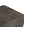 Taran Designs Maria Solid Wood Side Table in Dark Gray