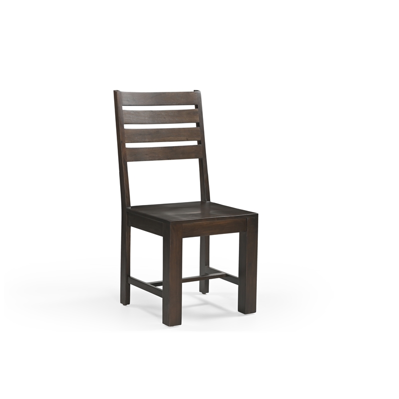 Taran Designs Bristol Solid Wood Dining Chairs (Set of 2) in Dark Brown