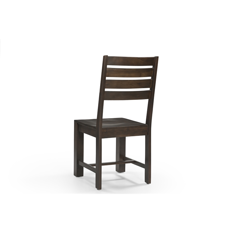 Taran Designs Bristol Solid Wood Dining Chairs (Set of 2) in Dark Brown