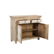 Taran Designs Isabella 2-drawer 2-door Solid Wood Sideboard in Beige/White