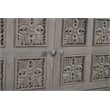 Taran Designs Isabella 3-drawer 3-door Carved Solid Wood Sideboard in Gray