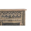 Taran Designs Isabella 3-drawer 3-door Solid Wood Sideboard in Beige/Black