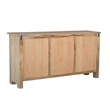 Taran Designs Isabella 3-drawer 3-door Solid Wood Sideboard in Beige/Black