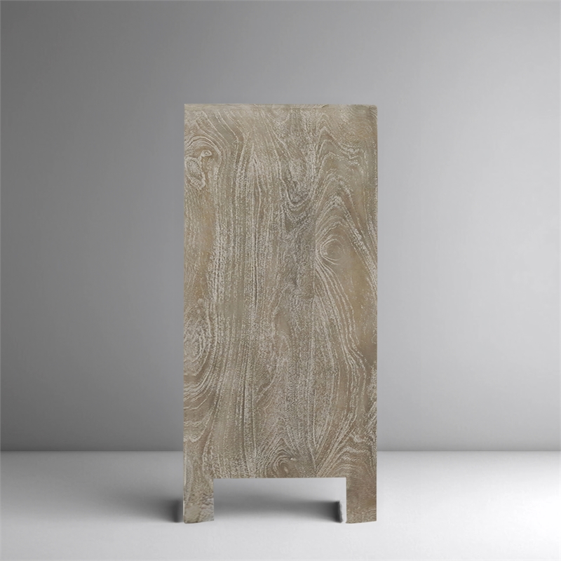 Taran Designs Fillian 6-drawer Floral Carved Solid Wood Dresser in Gray