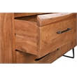 Taran Designs Oliver 6-drawer Live Edge Solid Wood Dresser in Brown/Black