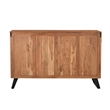Taran Designs Oliver 6-drawer Live Edge Solid Wood Dresser in Brown/Black