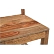 Taran Designs Warren 7-piece Live Edge Solid Wood Dining Set in Brown