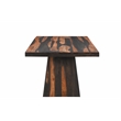 Taran Designs Warren 7-piece Upholstered Solid Wood Dining Set in Brown