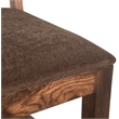 Taran Designs Warren 7-piece Upholstered Solid Wood Dining Set in Brown