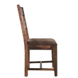 Taran Designs Darcy 7-piece Upholstered Solid Wood Dining Set in Dark Brown