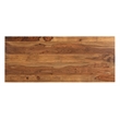 Taran Designs Darcy 2-piece Live Edge Solid Wood Desk Set in Brown