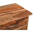 Taran Designs Darcy 2-piece Live Edge Solid Wood Desk Set in Brown
