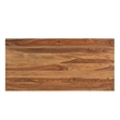 Taran Designs Darcy 2-piece Live Edge Solid Wood Desk Set in Brown