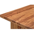 Taran Designs Darcy 2-piece Live Edge Solid Wood Desk Set in Brown